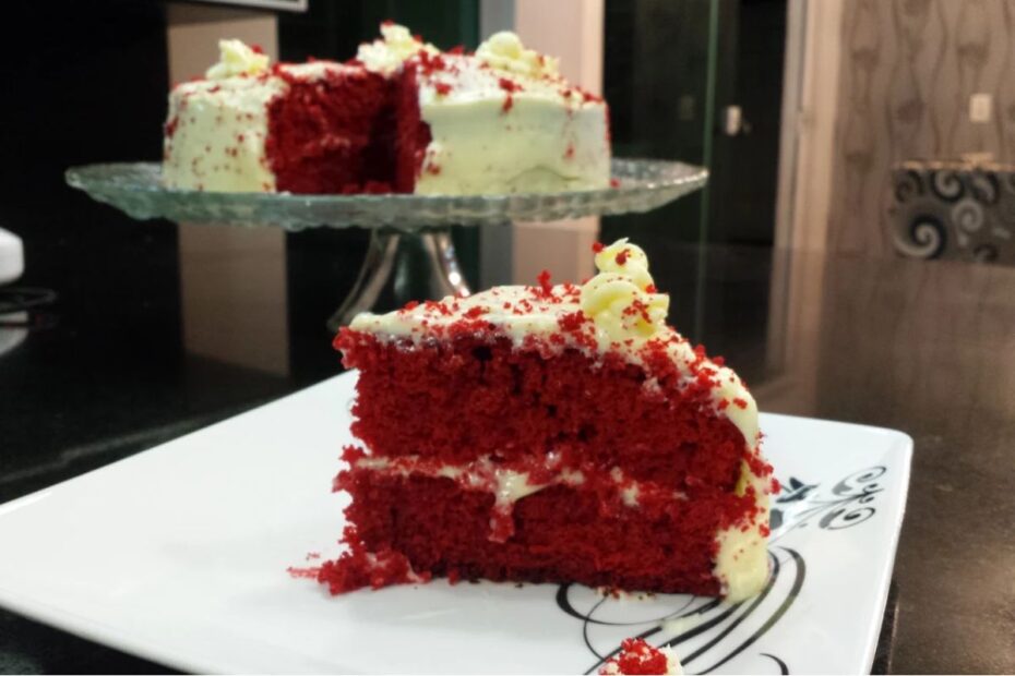 Bolo red velvet sem glúten
